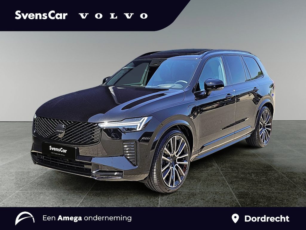 Volvo XC90 2.0 T8 Plug-in hybrid AWD Ultra Black Edition | Luchtvering | Trekhaak | Massage | Stoelventilatie | SOH 100% |