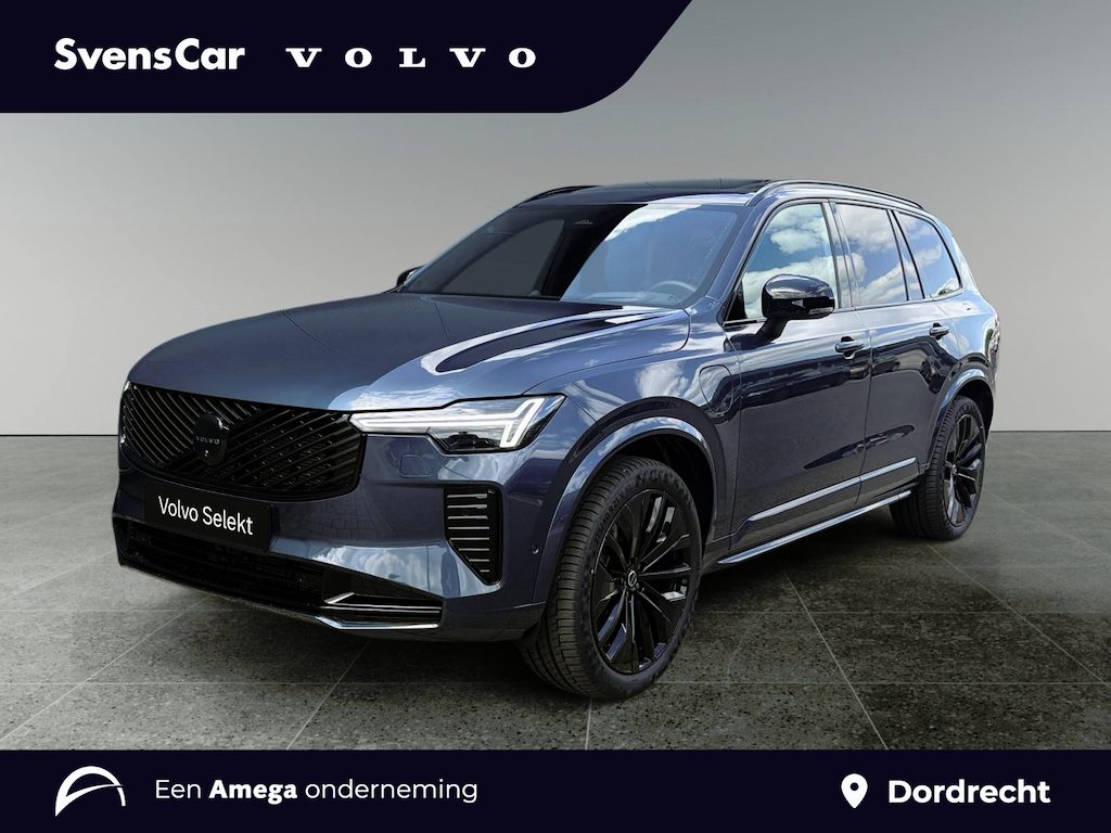 Volvo XC90 2.0 T8 Plug-in hybrid AWD Ultra Black Edition | Luchtvering | Trekhaak | Massage | Stoelventilatie | SOH 100% |
