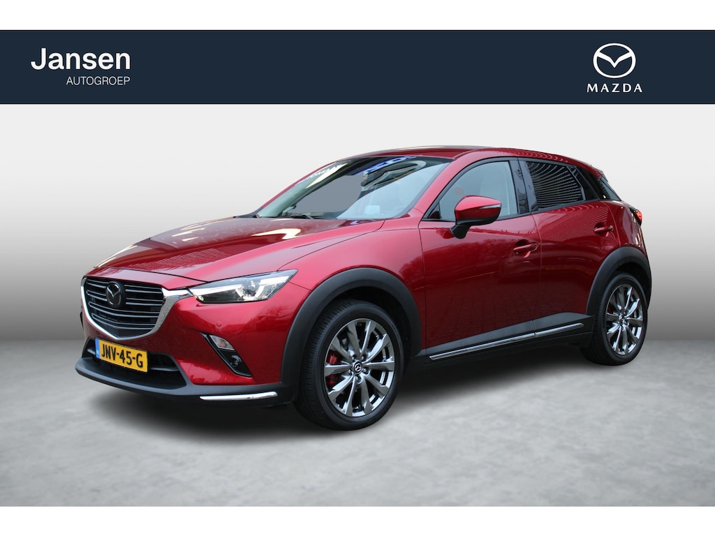 Mazda CX-3 2.0 SkyActiv-G 150 GT-M 4WD , Automaat, Wit Leder, Adap.Cruise, Bose, HUD, Clima, Camera, PDC, LMV 18 Inch, Stuur/Stoelverwarming