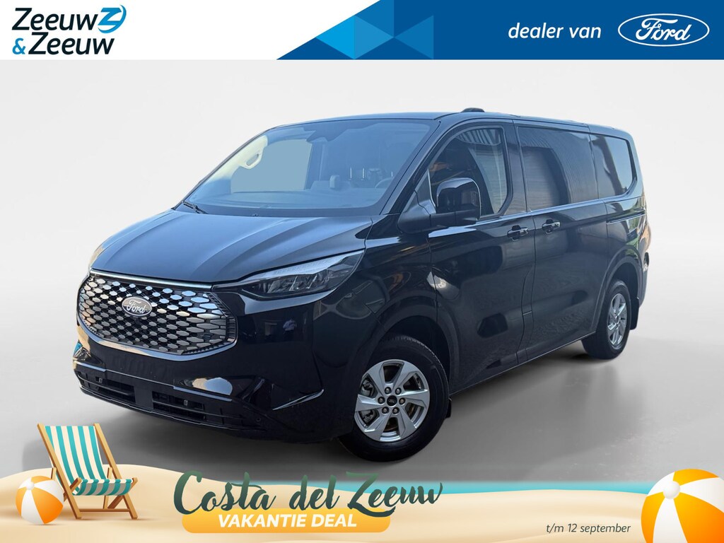 Ford E-Transit Custom 320 L1H1 Limited 65 kWh 218 pk | Direct leverbaar | Cruise control | Navigatie via Apple Carplay & Android auto | Achteruitrijcamera