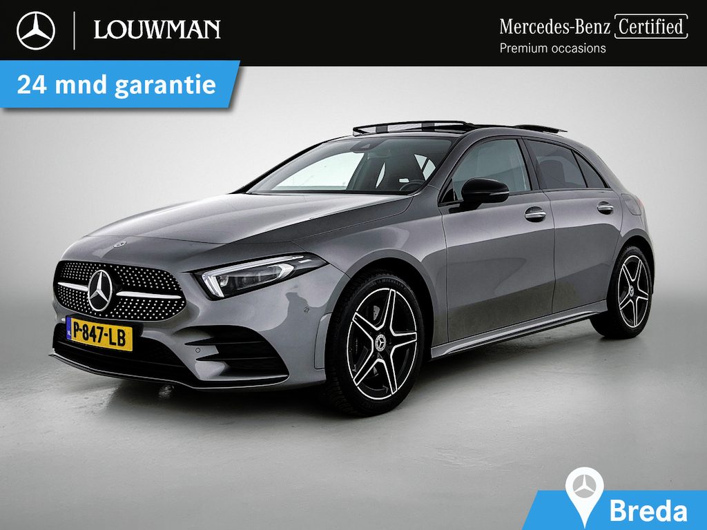 Mercedes-Benz A-klasse 250 e AMG Line | Panoramadak | Achteruitrijcamera | Multibeam Koplampen | Nightpakket | Inclusief 24 maanden MB Certified garantie voor Europa.