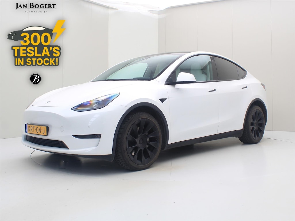Tesla Model Y Long Range AWD 75kWh 351pk AMD RYZEN [ WIT LEDER+AUTOPILOT+20 INCH+PREMIUM AUDIO ]