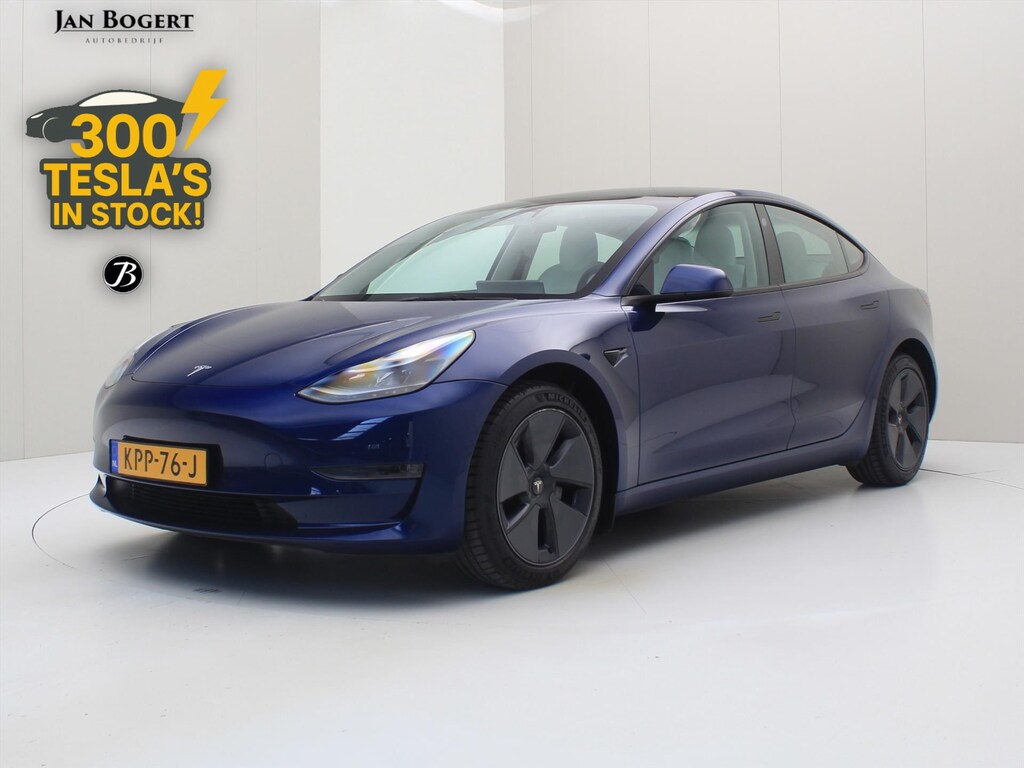Tesla Model 3 Long-Range AWD 351pk 75 kWh 93.1% SoH UPGRADE [ WIT LEDER+AMD RYZEN+WARMTEPOMP+AUTOPILOT ]