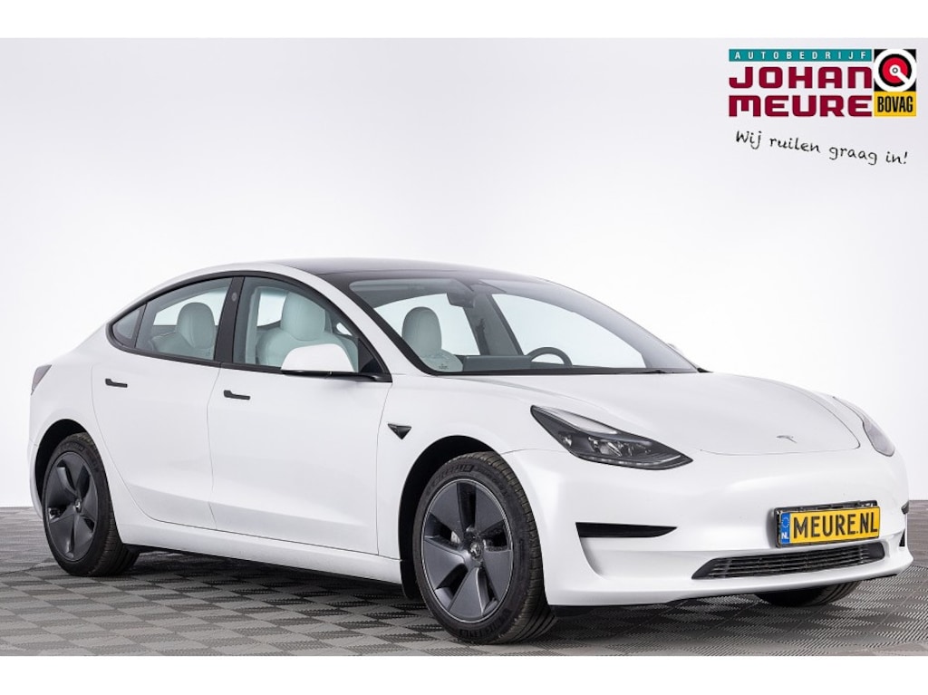 Tesla Model 3 Standard RWD Plus 60 kWh *SOH 94.7%* WIT LEDER | PANORAMADAK .