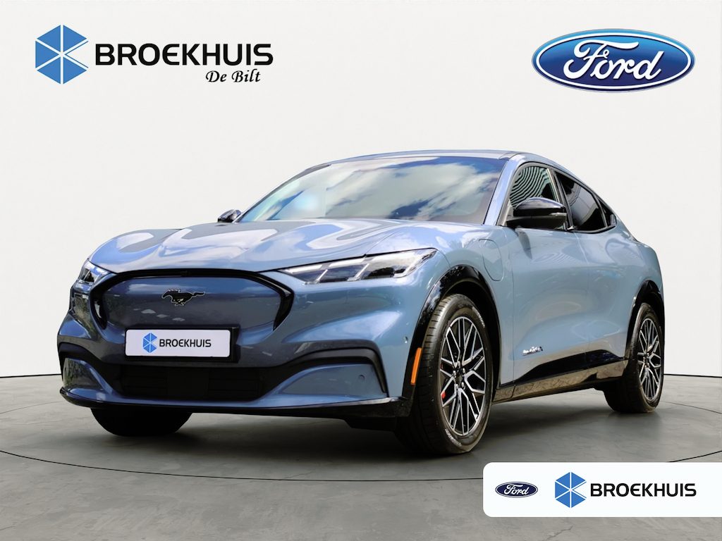 Ford Mustang Mach-E Extended Premium AWD 91 kWh | DIRECT RIJDEN! | 4 JR GARANTIE! | 360° CAMERA | ADAPTIVE CRUISE | WINTERPACK | DODE HOEK | LED | LEDER | PARK SENS V+A | DEALER OH! | B&O