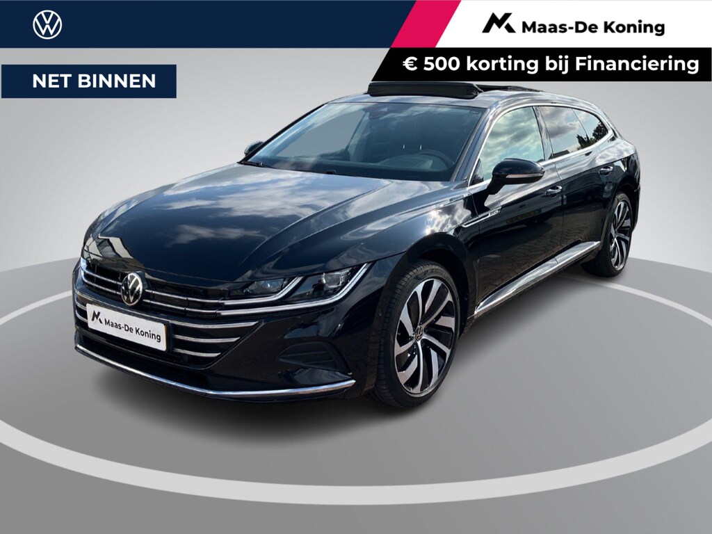 Volkswagen Arteon Shooting Brake 1.4TSIe Hybrid 160KW/218PK DSG Elegance Business · Panoramadak · Leer · 360°Camera + Parkeersensoren · Stoelverwarming · Dodehoeksensor · Elektrische stoelverstelling ·