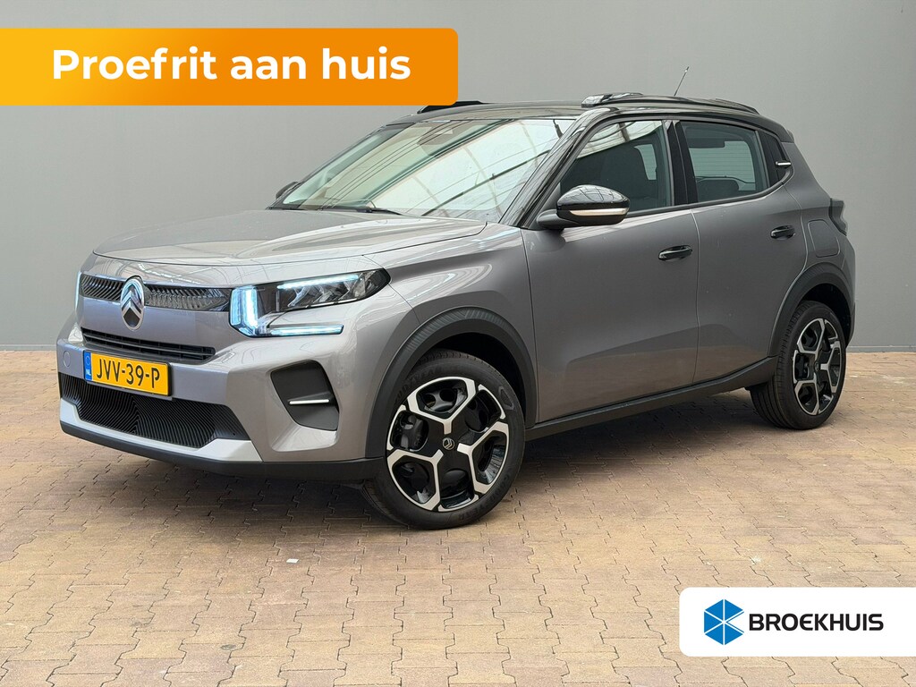 Citroën C3 1.2 Turbo 100pk Plus DAB | Parkeersensoren V+A | Airco | 8 jaar Garantie! | Nieuw! | Achterbank in delen neerklapbaar | Airco | Buitenspiegels elektrisch inklapbaar