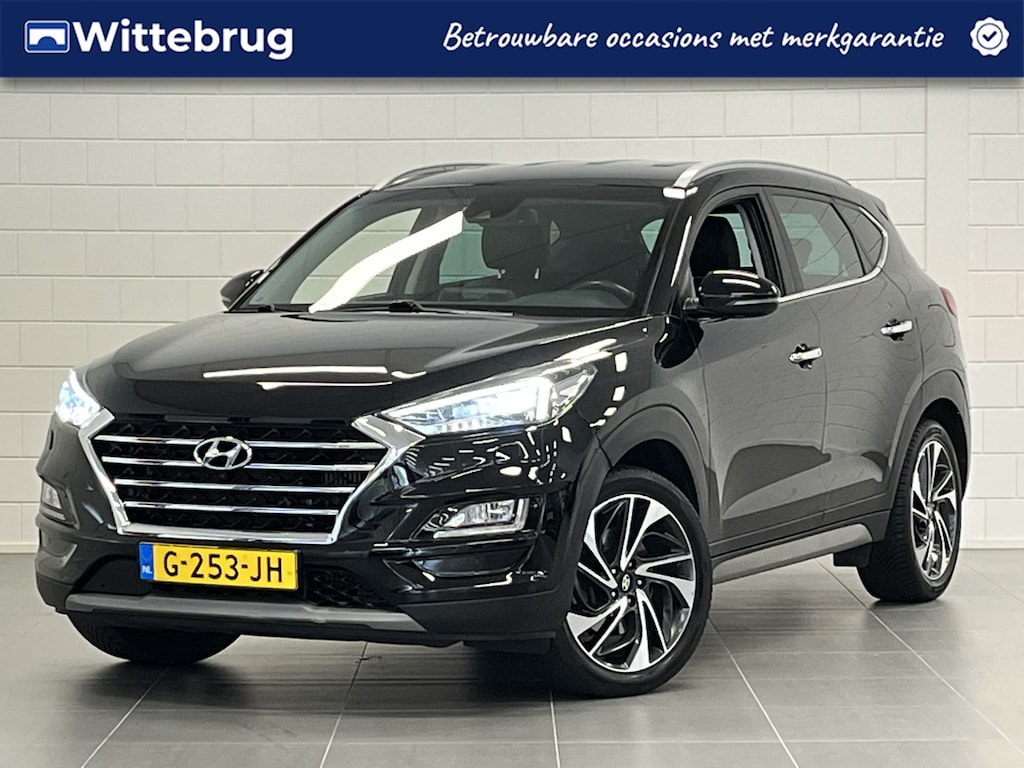 Hyundai Tucson 1.6 T-GDI Premium 177 PK AUTOMAAT! | TREKHAAK | LEDER | COMPLETE UITVOERING!