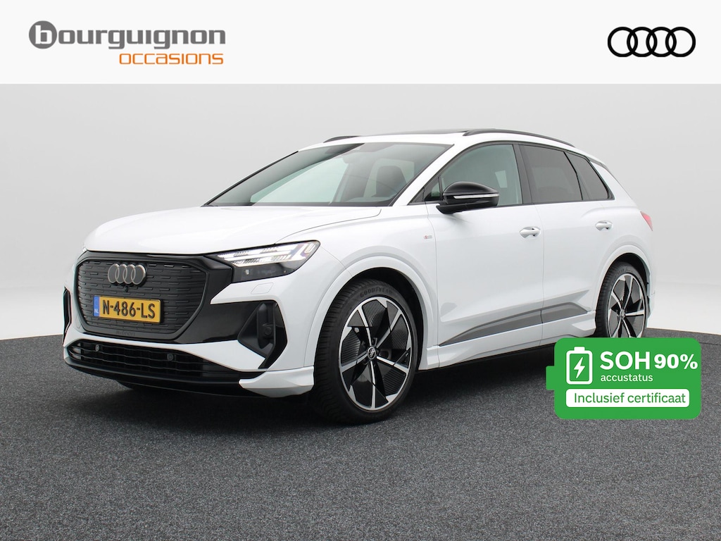 Audi Q4 e-tron 40 Launch edition S Competition 77 kWh 204 Pk | Stoelverwarming | Panorama dak | Adaptive Cruise | Matrix LED | Camera | CarPlay | 21 inch | 93.167 Km !!