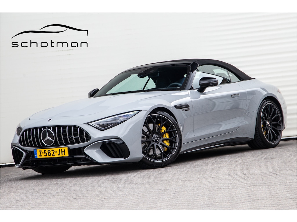 Mercedes-Benz AMG SL Roadster 63 4MATIC+ Premium, Achterasbesturing, Burmester, MANUFAKTUR Alpin Grey 585pk 2022