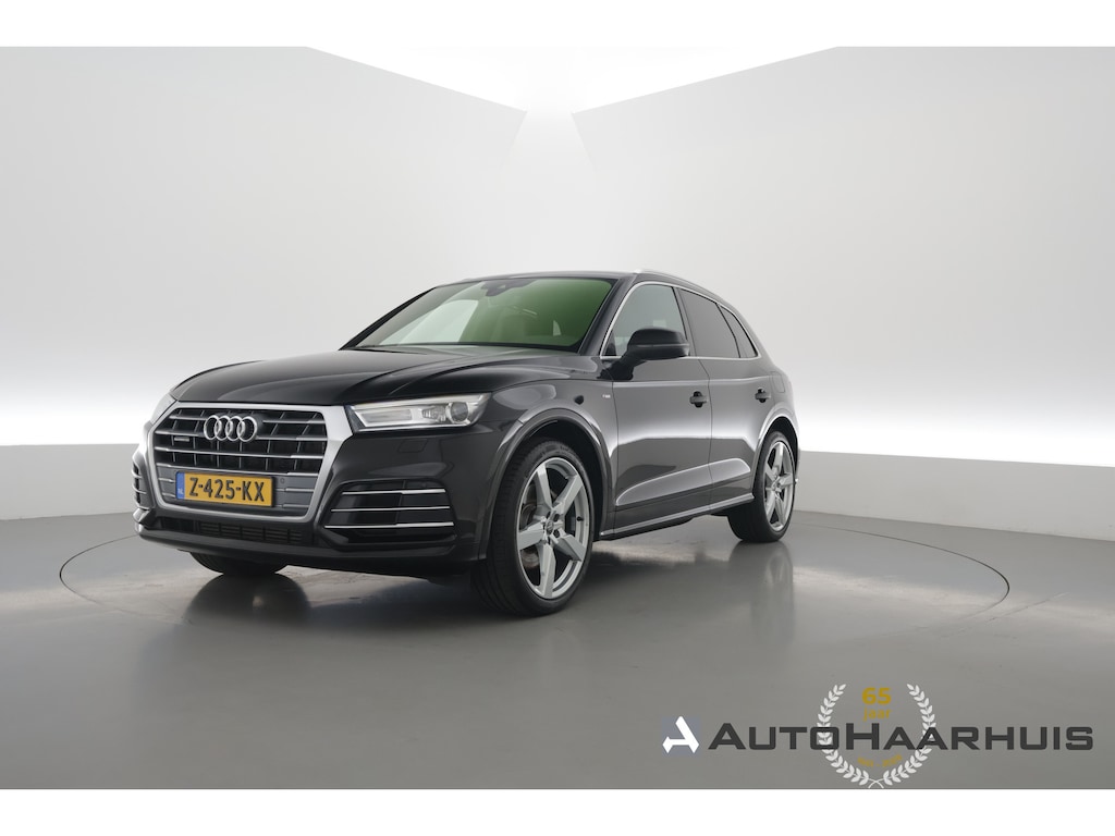 Audi Q5 50 TFSI e quattro S edition | Rijklaar! | Luchtvering | Elek. Trekhaak | 2x S-Line | Dig. Cockpit | Camera+PDC | Stoelverw. | Elek.Stoel | Climate | Sfeerverl. | LED | Elek. Klep | Keyless | V