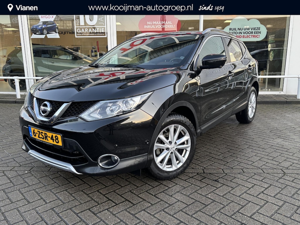 Nissan Qashqai 1.2 Tekna Automaat, 101906km NAP, Leder, stoelverwarming, 360 camera, Full option