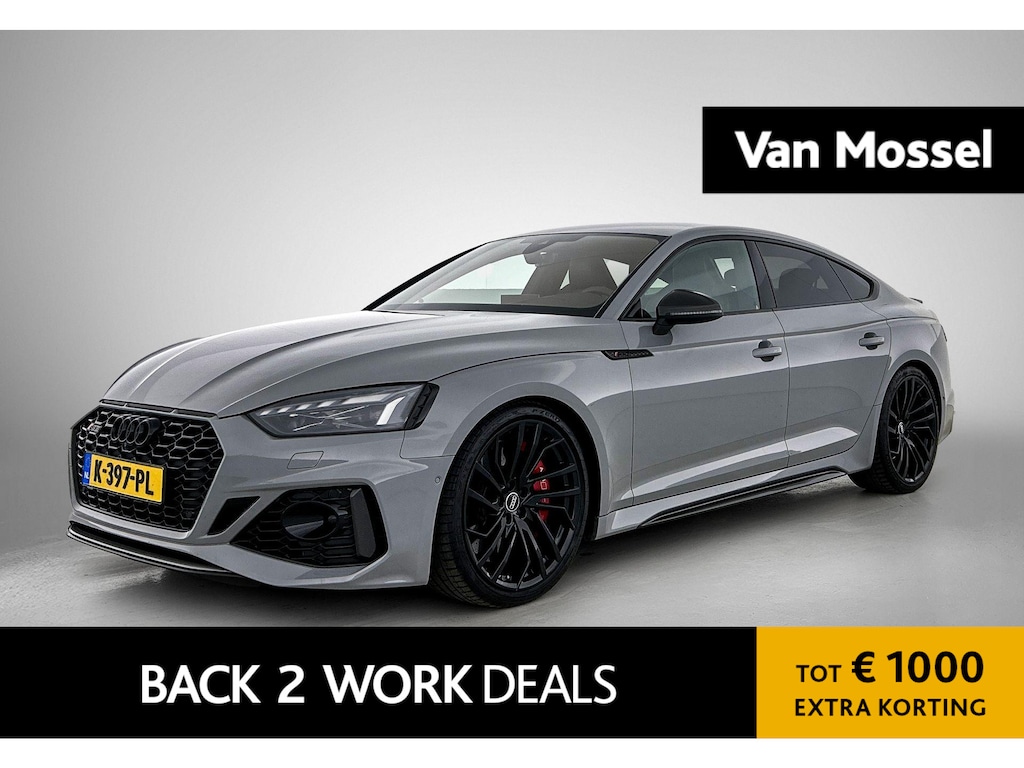 Audi RS5 A5 Sportback 2.9 TFSI quattro | RS DYNAMIC | CARBON | KERAMISCH | HEAD-UP | BANG & OLUFSEN | LEDER | ACHTERUITRIJCAMERA | STOELVERWARMING | MEMORY |