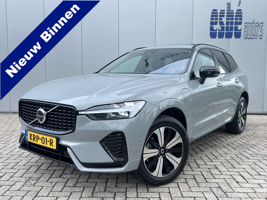 Volvo XC60 2.0 T6 350 pk Plug-in Hybrid AWD Plus Dark Panoramadak 360 Camera Full Led Harman Kardon Audio Stuurverwarming Bliss 19 Inch Elek Stoelen Vol Leder Stoelverwarming Navigatie Vapour Grey Plug-in hybride Long Range