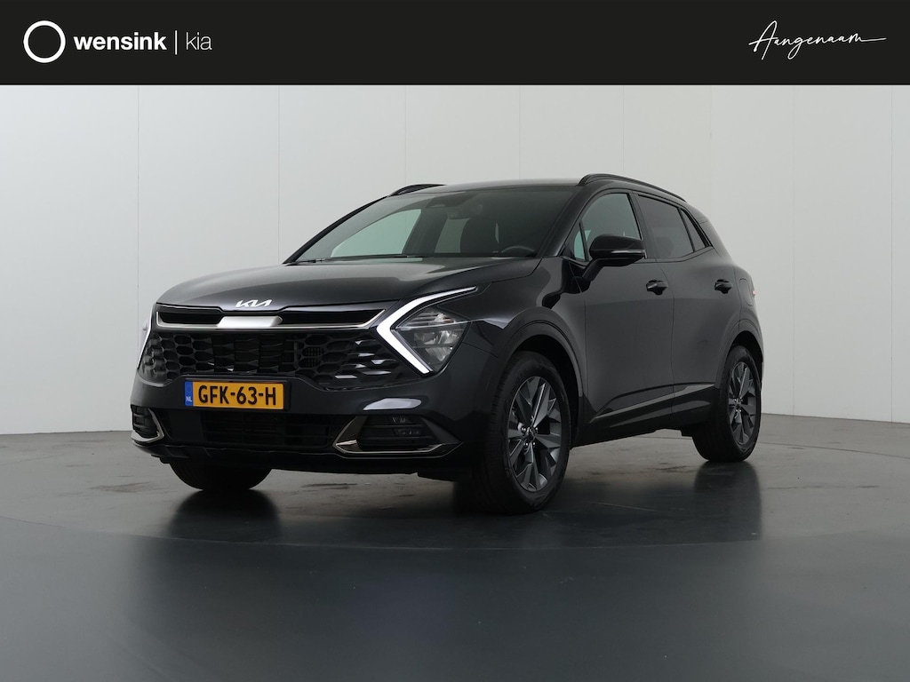 Kia Sportage 1.6 T-GDi Hybrid Dark Edition | Trekhaak | Lederen Bekleding | Elektrisch verstelbare voorstoelen | Stoel/Stuurwielverwarming | Keyless |