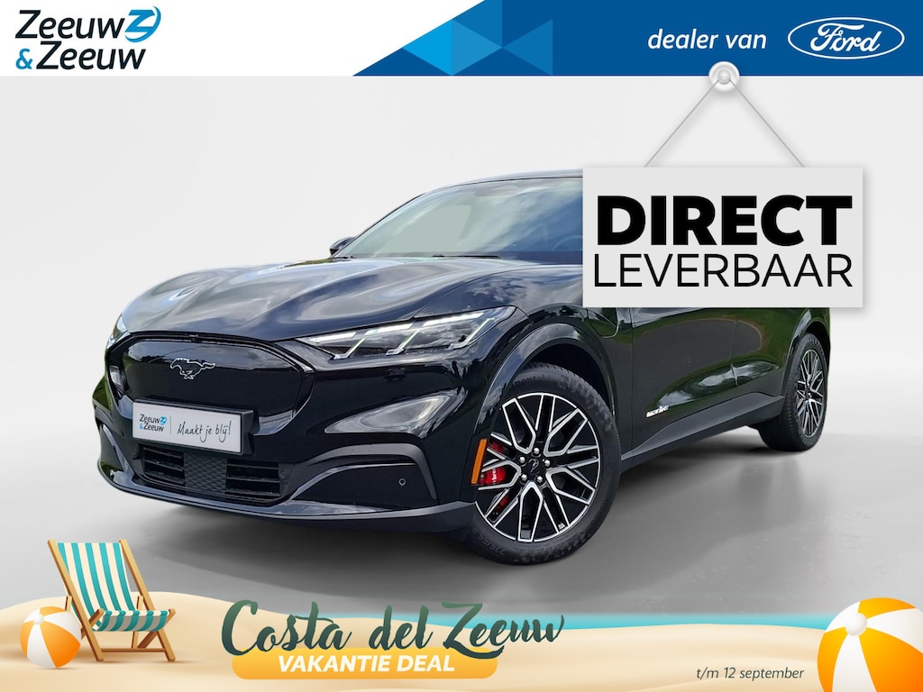 Ford Mustang Mach-E Extended Premium RWD 91 kWh | Technologypack | 360Camera | Adaptive Cruisecontrol | El. Achterklep | 19" Lichtmetaal | B&O Audio | Nieuw op voorraad! |