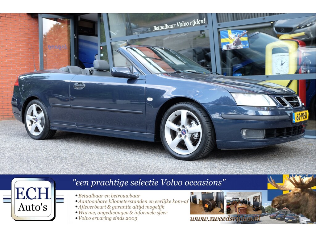 Saab 9-3 Cabrio 2.0t 175 pk Leer, 17 inch, Trekhaak