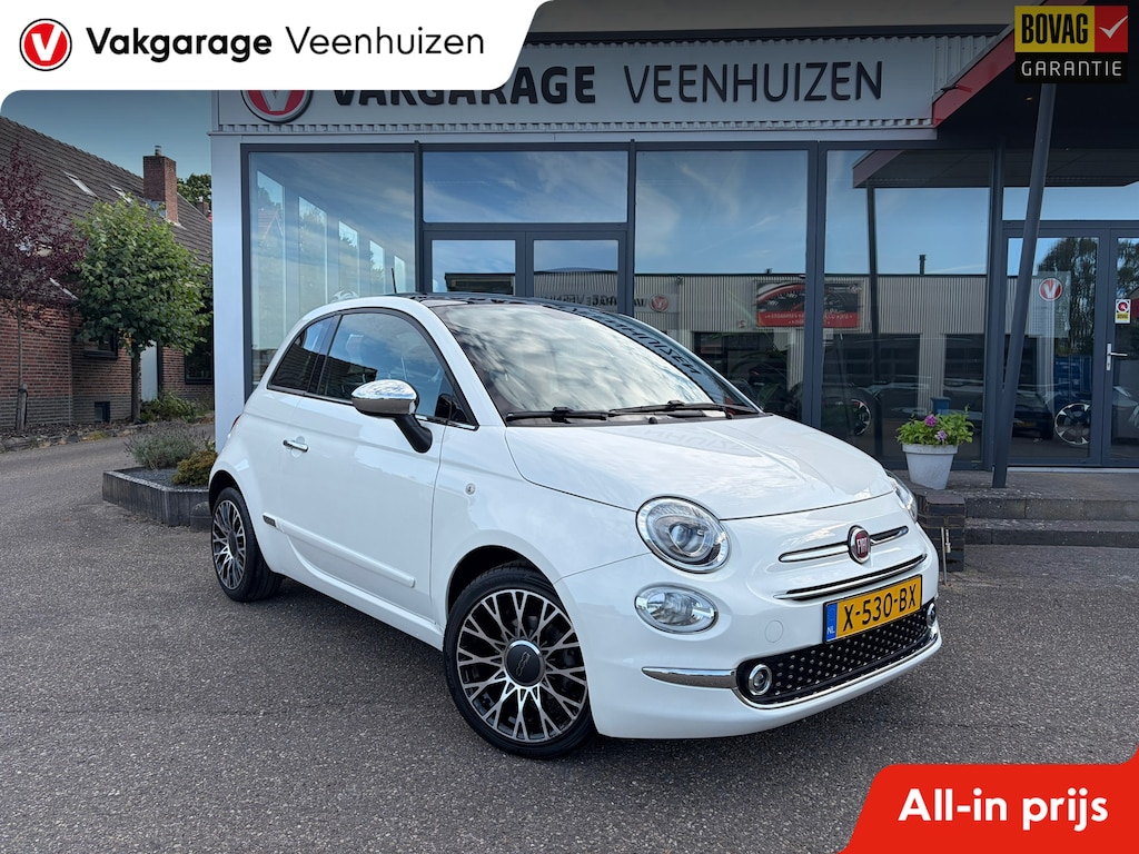 Fiat 500 1.0 Hybrid Launch Edition|Rijklaarprijs|Pano dak|CarPlay|Sensoren|Lichtmetaal|