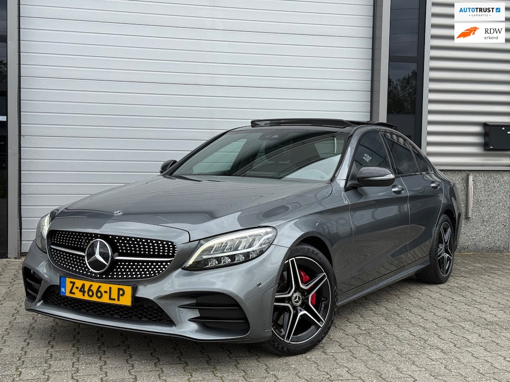 Mercedes-Benz C-klasse 180 Amg Night Leder Pano Elektrische stoelen