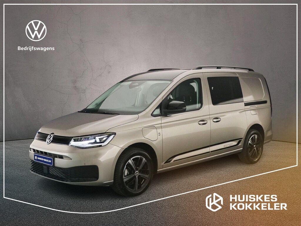 Volkswagen Caddy Maxi Flexible 1.5 TSI DSG eHybrid PHEV Limited Edition | Trekhaak | 5-zitplaatsen opklapbare dubbele cabine | Navigatie | AppleCarplay-AndroidAuto draadloos | Ergocomfortstoelen | > Netto-ACTIE-Prijs; bij koop of lease via HK / excl. kosten rijklaarmaken <