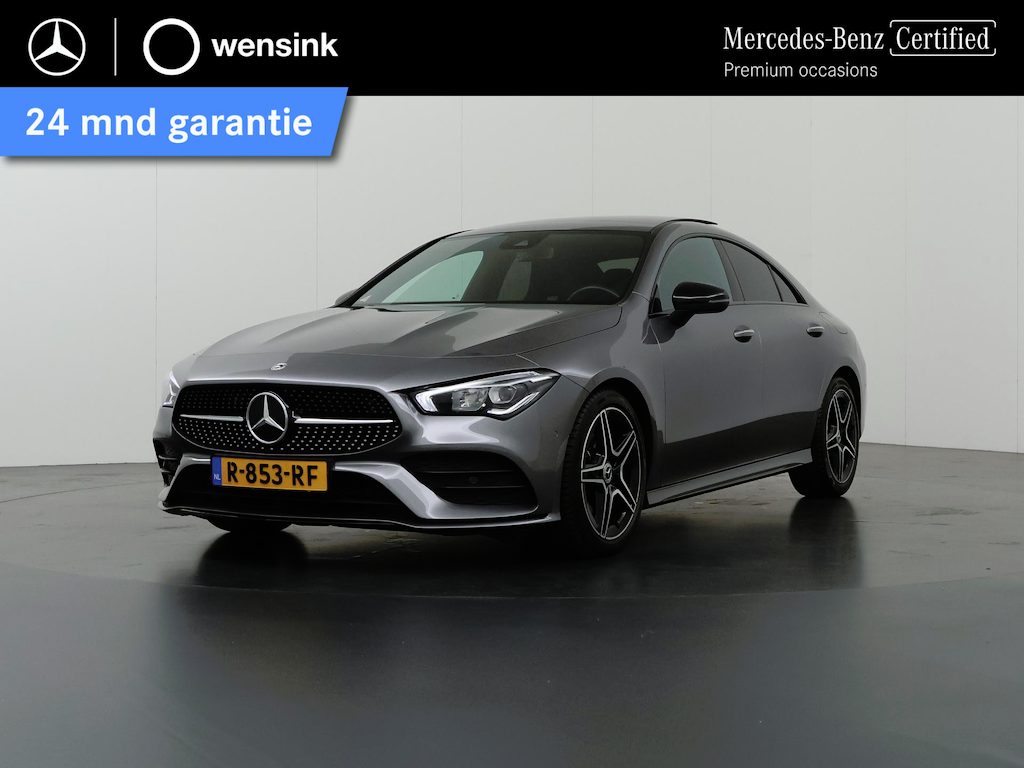 Mercedes-Benz CLA 180 AMG Line | Night | Panoramadak | Lederen bekleding | Widescreen | Sfeerverlichting | Stoelverwarming |