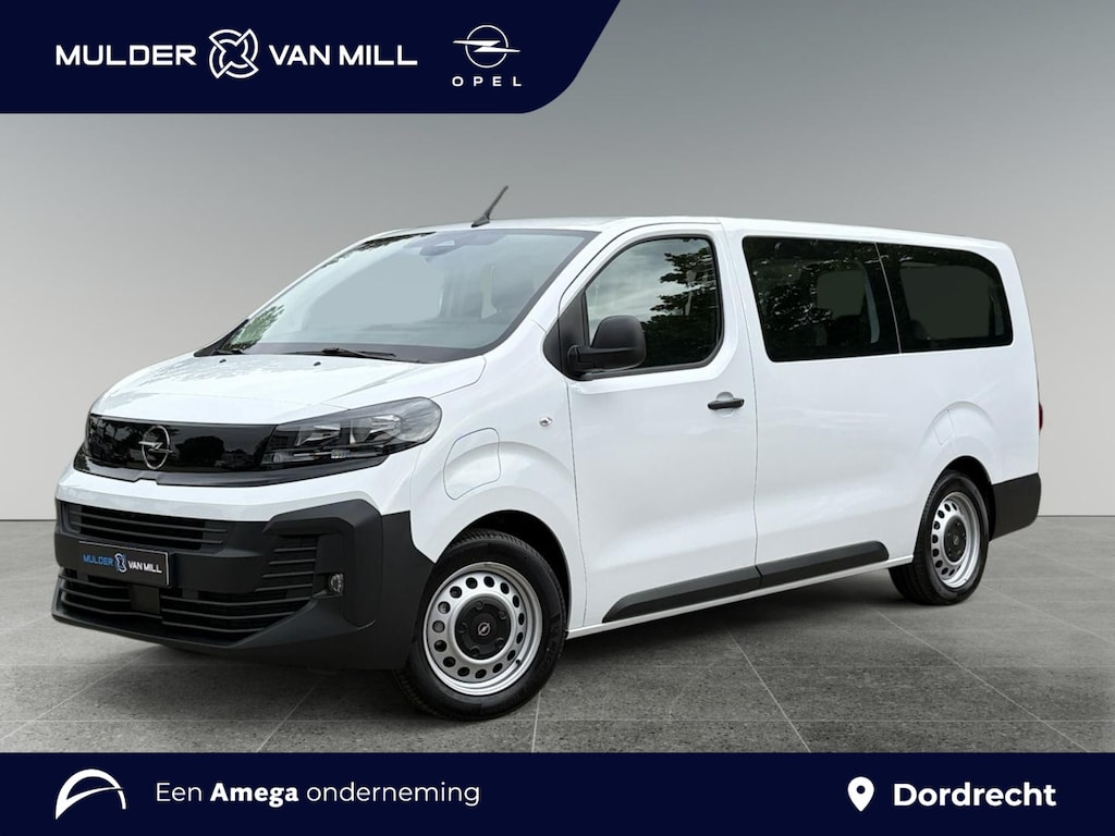 Opel Vivaro-e Combi Electric L3 75kWh 136pk | 8 jaar garantie | 9-persoons | Achterklep | Connected Pakket | Multimediascherm groot | NAVI | Apple Carplay | Android Auto | Achteruitrijcamera | Parkeersensoren achter | Bestuurdersstoel comfort met armsteun | van €61.812 oor €47.550 incl. BTW rijklaar | TAXI ombouw mogelijk