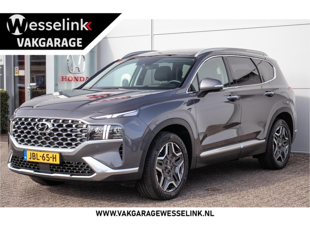 Hyundai Santa Fe 1.6 T-GDI AWD PHEV Premium Sky - SOH 100% | Schuif/-kanteldak | Ad. Cruise | Stoelverw.+vent.