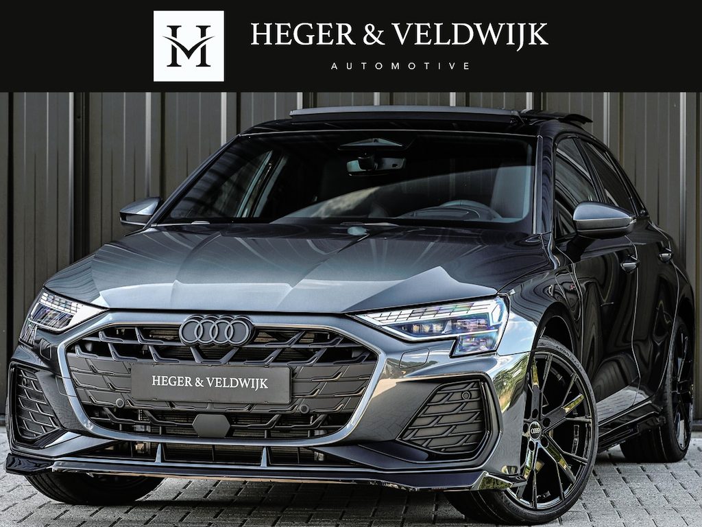 Audi A3 Sportback 45 TFSI e S edition Competition | Panoramadak | 5 jr Garantie | HUD | Sonos Sound | Camera | Ambiance interieur | Active Cruise | S-Seats + Memory | Stoelverwarming | Keyless |