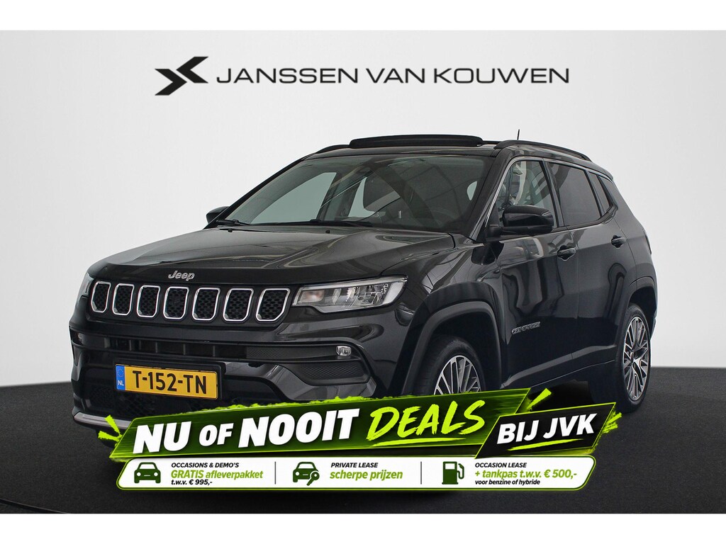 Jeep Compass 1.5T e-Hybrid Limited Automaat Pano Trekhaak Stuur-Stoelverwarming