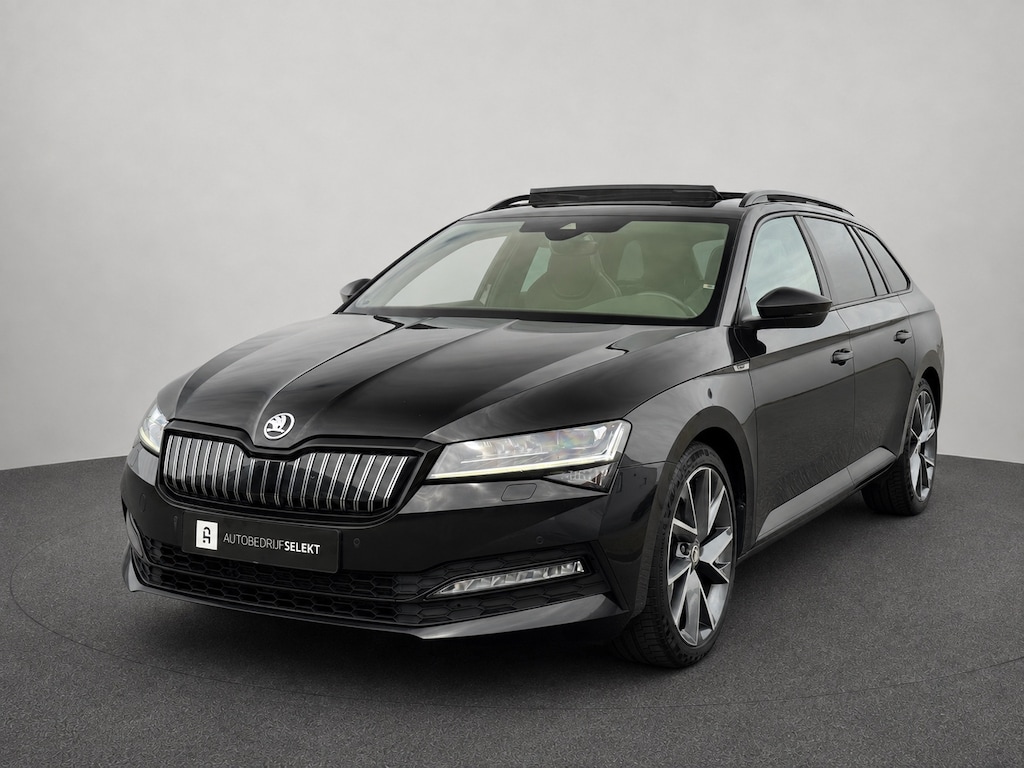 Skoda Superb Combi 1.4 TSI iV Sportline | Pano | Matrix LED | Trekhaak | Memory | ACC | Side Assist | Keyless | Dealer onderhouden