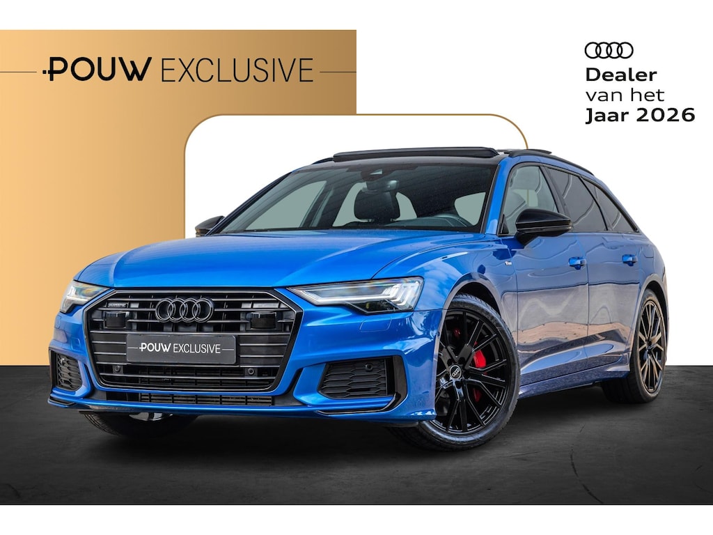 Audi A6 Avant 55 TFSIe 367pk PHEV Quattro Pro Line S Competition | Panoramadak | Exclusive Kleur | Stuurverwarming | Trekhaak | Adaptief Onderstel | Keyless