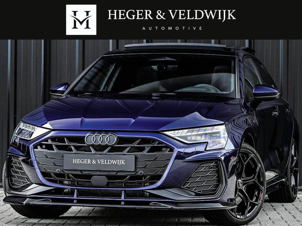 Audi A3 Sportback 45 TFSI e S edition Competition | Panoramadak | 5 jr Garantie | HUD | Sonos Sound | Camera | Ambiance interieur | Active Cruise | S-Seats + Memory | Stoelverwarming | Keyless |
