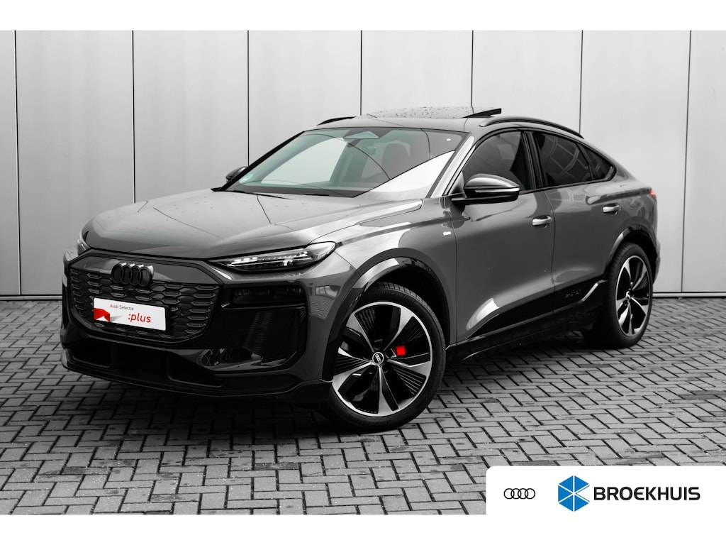 Audi Q6 Sportback e-tron S edition performance 100 kWh 306PK | Panorama dak | Trekhaak | Elek. Stoel + geheugen | 360 camera | Leder/Dynamica bekleding