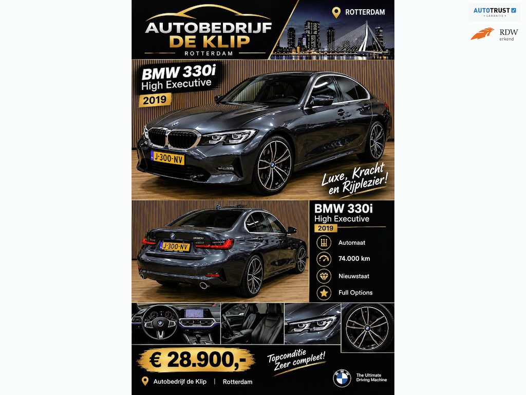 BMW 3-Serie 330i High Executive|Automaat|Nieuwstaat|Dealeronderhouden|