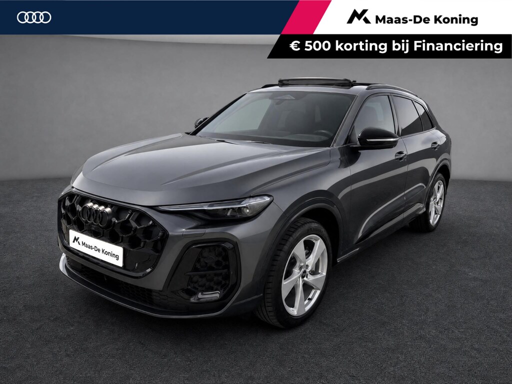 Audi Q5 2.0 TFSI e-hybrid 299PK S-tronic Quattro S Line · Panoramadak · Leder · 360 Camera · Drive select · Wegklapbare Trekhaak · Garantie t/m 21-05-2030 of 120000km
