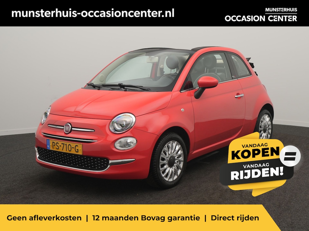 Fiat 500C 0.9 TwinAir Turbo Lounge - RIJKLAARPRIJS - All Seasonbanden - Elektrisch Vouwdak!