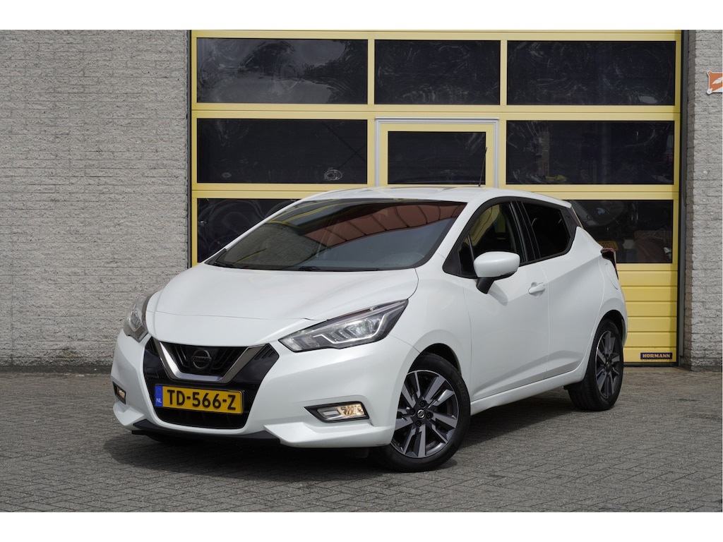 Nissan Micra 0.9 IG-T 5drs N-Connecta BJ2018 Lmv 16" | Led | Pdc | Keyless entry | Achteruitrijcamera | Navi | Climate control | Cruise control | Verwarmde voorstoelen | Extra getint glas
