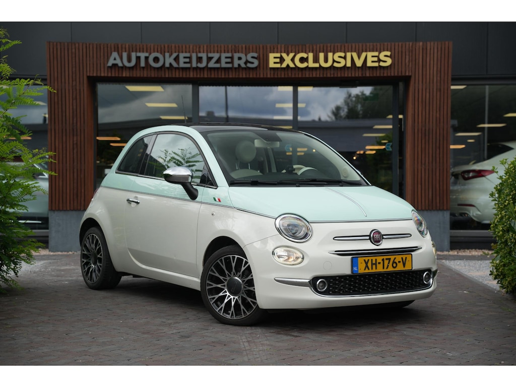 Fiat 500 0.9 TwinAir Turbo Collezione Panoramadak Airco Cruise Uconnect 16”LM Two Tone