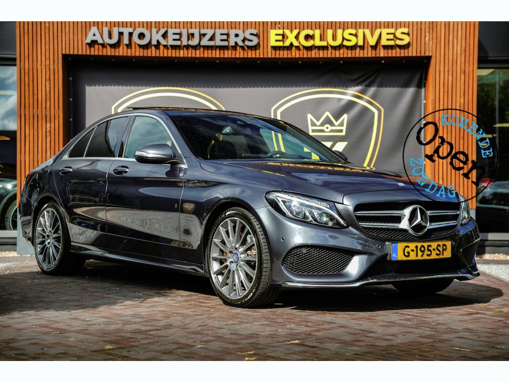 Mercedes-Benz C-klasse 200 Prestige AMG Panoramadak Leer Camera Stoelverw. Navigatie Cruise