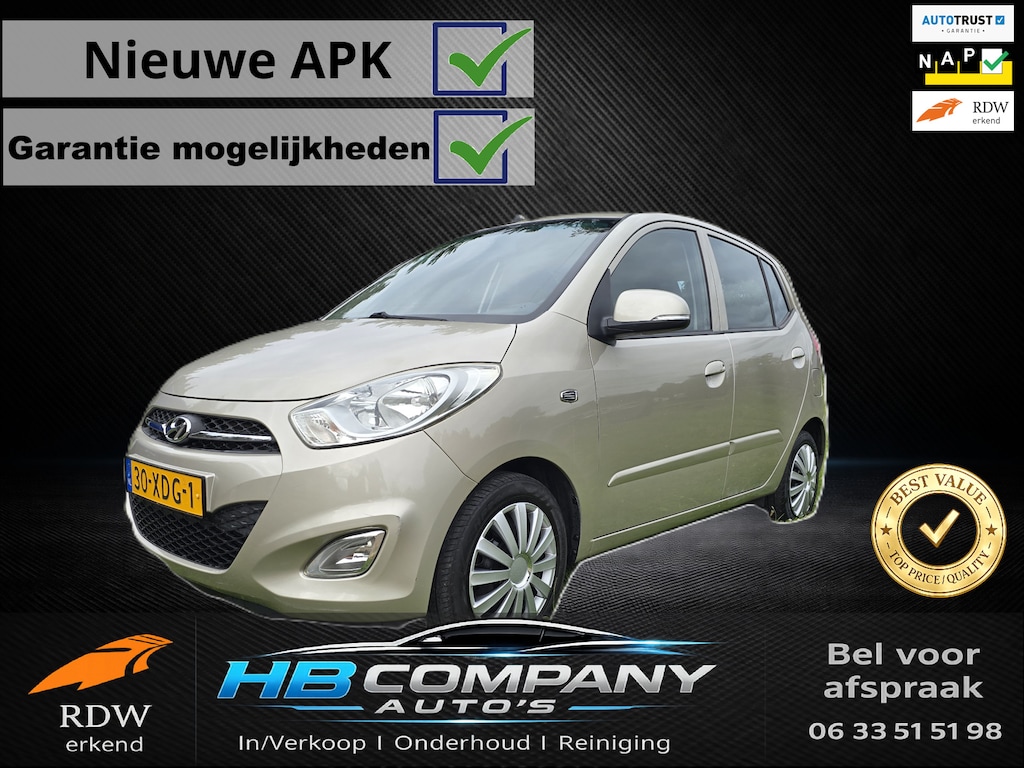 Hyundai i10 1.2 i-Motion Cool| Autotrust| Airco| Nieuwe APK| NAP| Nieuwstaat