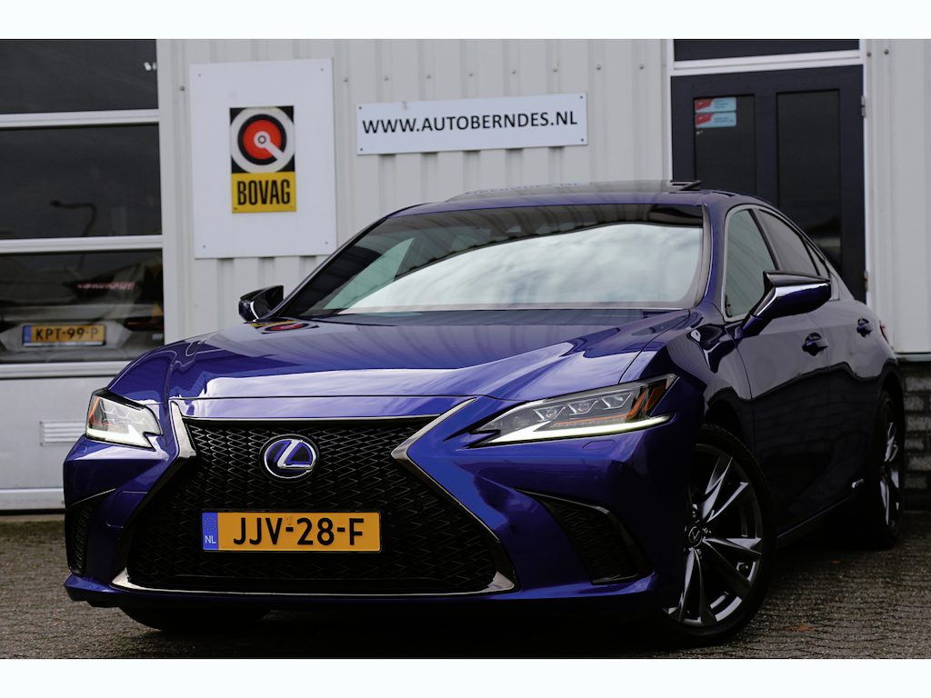 Lexus ES 300h F Sport *Lexus fabrieksg.t/m07-2031*Perfect Lexus Onderh.*Schuifdak/ACC/Leder/F-Sport 4x/Keyless Entry+Go/Stoelverw./Memorie/Dodehoek/Camera/LED/DAB/Parkeersens.V+A/19 inch LM*