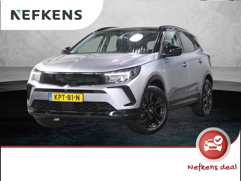 Opel Grandland 1.2 Turbo GS Line 130PK | 1ste eigenaar | AppleCarPlay/AndroidAuto | Stoel/Stuur/Voorruitverwarming | FULL LED | AGR Stoelen | Camera | Two-tone | Privacy Glass | Navigatie | Adaptief Cruise Control | Isofix |