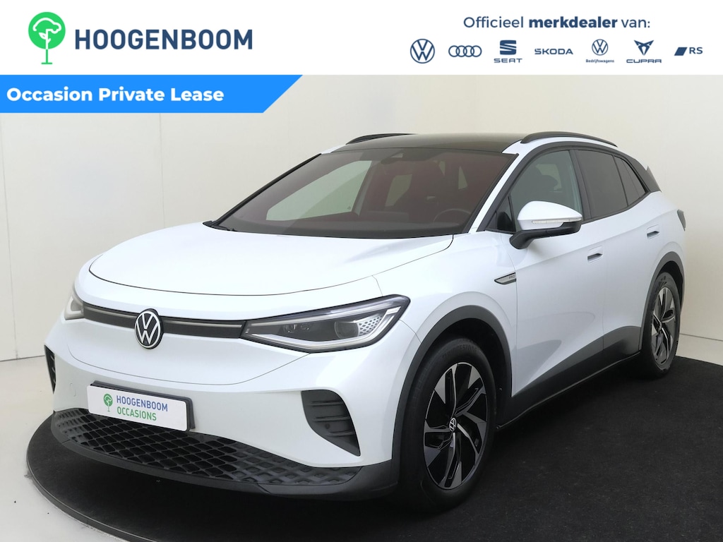 Volkswagen ID.4 Max 77 kWh | SoH 90% | Panoramadak | Head-up display | Warmtepomp | Adaptieve demping | 360 camera | Luxe bekleding | Dodehoek detectie | Voorstoelen met memory |