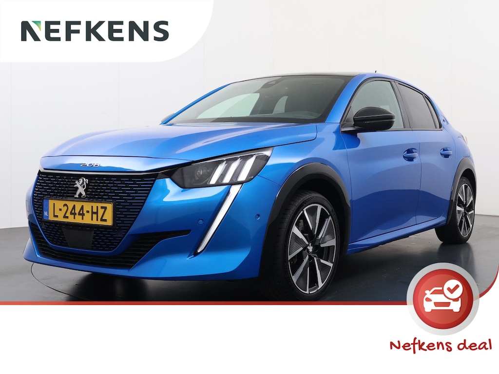 Peugeot e-208 GT Pack 50 kWh 136pk | Accu 91% | Navigatie | Camera achter | Panorama dak | Alcantara bekleding | Cruise control adaptief | Lichtmetalen velgen  | Stoelverwarming | Apple Carplay en Android auto