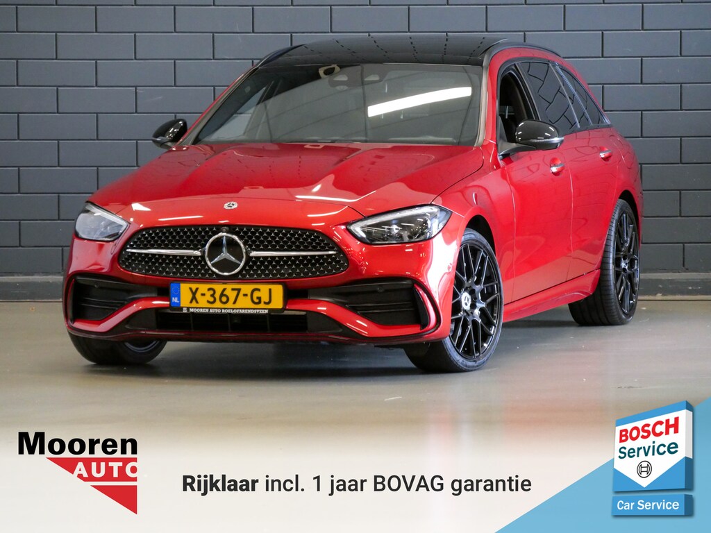 Mercedes-Benz C-klasse Estate 300 e AMG Line | PANO | 360 CAMERA | LEDER | MEMORY STOELEN |