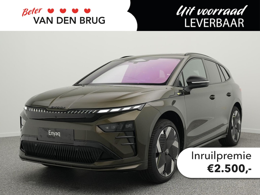 Skoda Enyaq 85X RS | Trekhaak | Panoramadak | Led Matrix | Achteruitrijcamera | Adaptieve cruise control | Elektrische achterklep | Stoel -& stuurwielverwarming | Business Upgrade pakket - Maxx | Winterpack