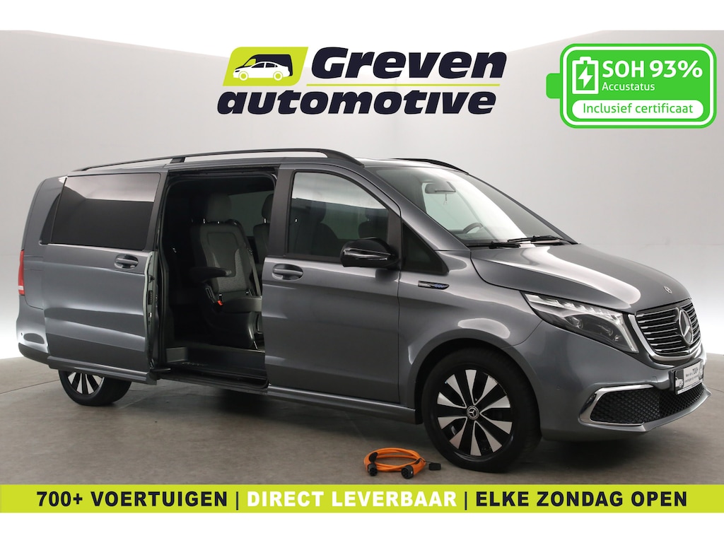 Mercedes-Benz EQV XL Extra Lang 90 kWh | Snelladen | SOH 93% | Clima | 360° Camera | Cruise | 2xSchuifdeur | Navi
