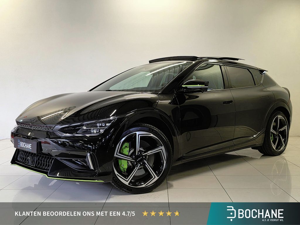 Kia EV6 GT AWD 77.4 kWh | 97% SoH | 585 Pk! | Stoel- en stuurverwarming | Open dak | Elektrische Achterklep | Trekhaak |
