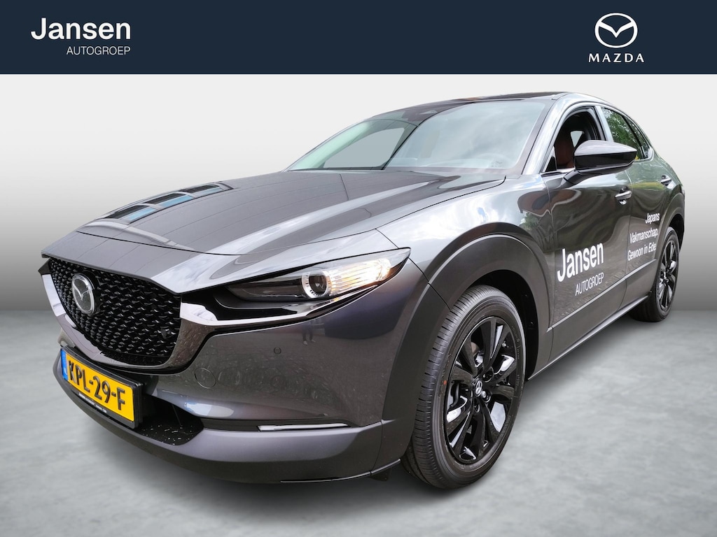 Mazda CX-30 2.0 e-SkyActiv-X M Hybrid Homura , Automaat, 18 Inch LMV, Apple Carplay, Climate, Camera, Adap. Cruise, HUD, Parkeersensoren, Stoelverwarming, Auto. Achterklep, BSM, LKA