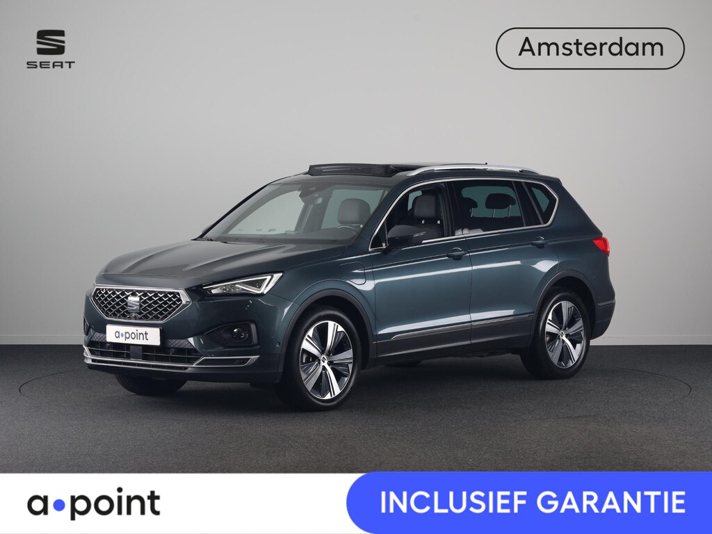 SEAT Tarraco 1.4 TSI e-Hybrid PHEV Xcellence 245 pk Automaat | Navigatie | Panoramadak | Parkeersensoren (Park assist) | Rondomzicht camera | Adaptieve cruise control | Stoelverwarming V+A | Lederen bekleding |
